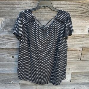 Loft Plus Black Blouse Size 18